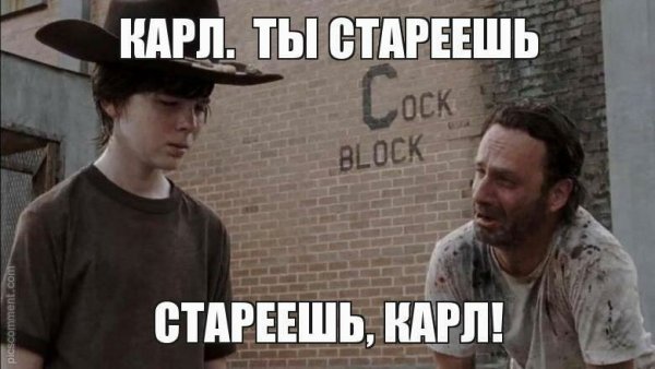 Мемы с Карлом из ходячих мертвецов