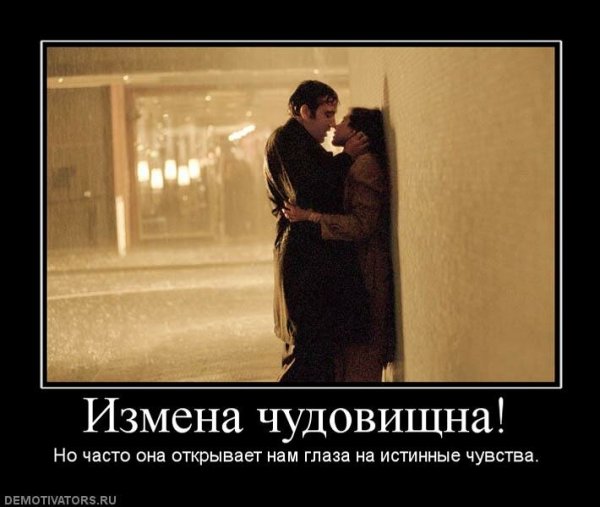 Женская измена демотиваторы