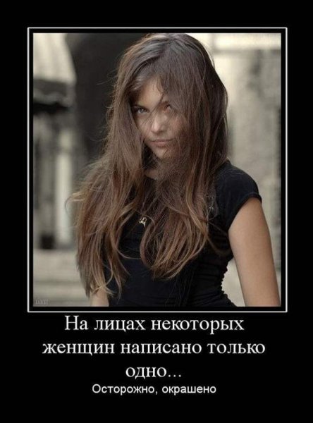 Демотиваторы про женщин смешные