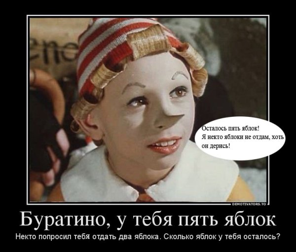 Буратино демотиватор