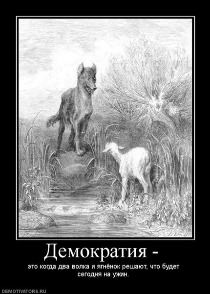Волк демотиватор