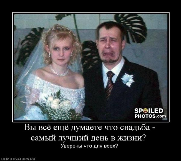 Свадьба демотиватор