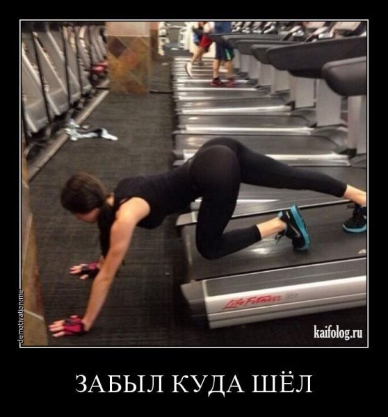 Демотиваторы про тренажерный зал