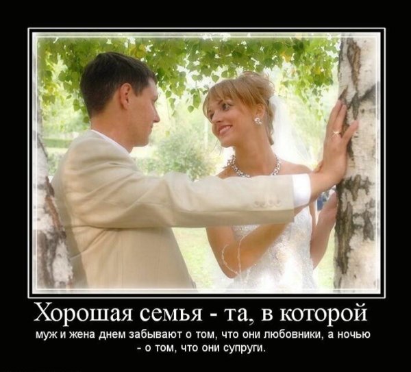 Демотиваторы про семейную жизнь