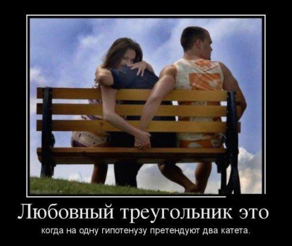 Любовный треугольник демотиваторы