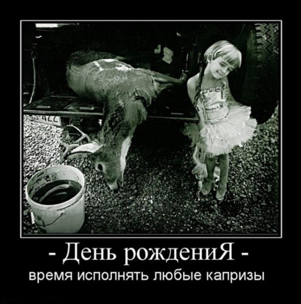 Демотеваторыс днем рождения