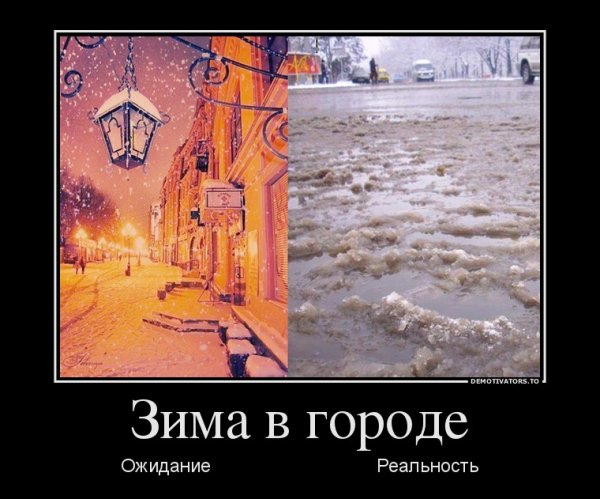 Демотиваторы про зиму