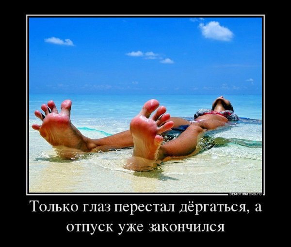 Отпуск демотиватор