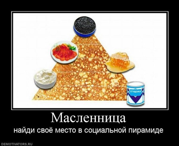 Демотиваторы про Масленицу смешные