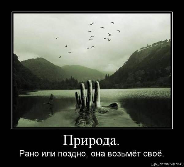 Демотиваторы про природу