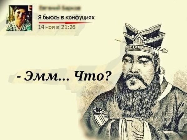 Я бьюсь в конфуциях