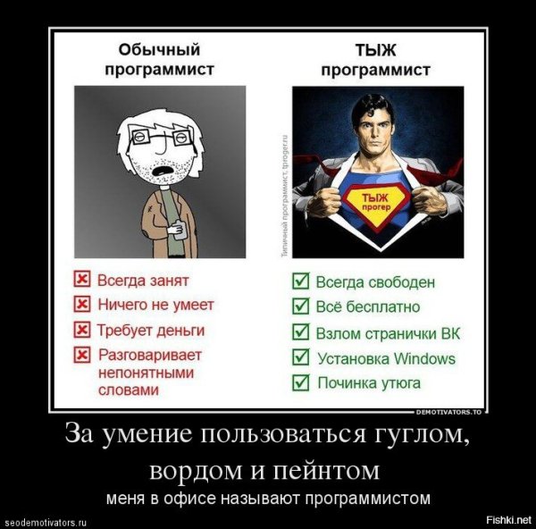 Программист демотиватор