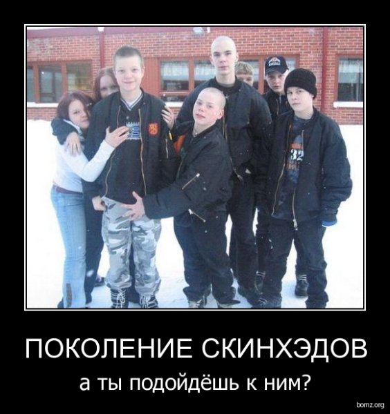 Русские скинхеды демотиватор