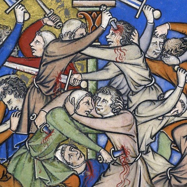 Средневековые мемы фрески