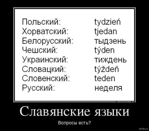 Русский язык и славянские языки