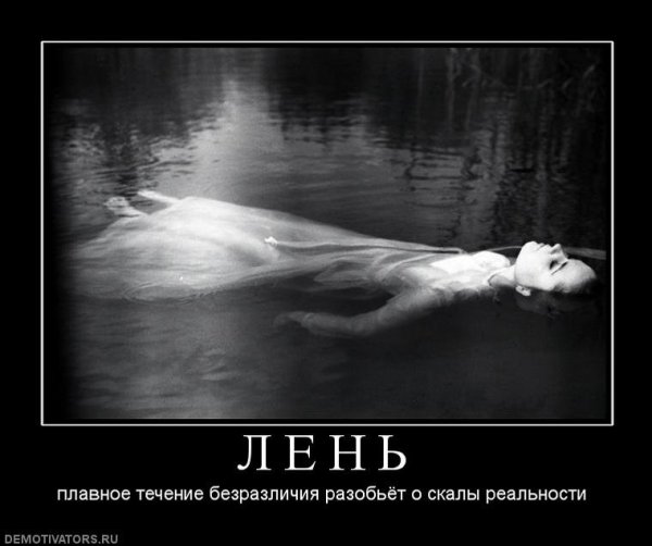 Демотиваторы про лень