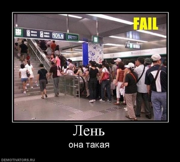 Лентяй демотиватор