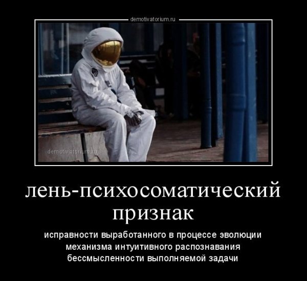 Демотиваторы про лень