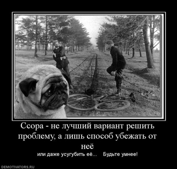 Демотиваторы про ссоры
