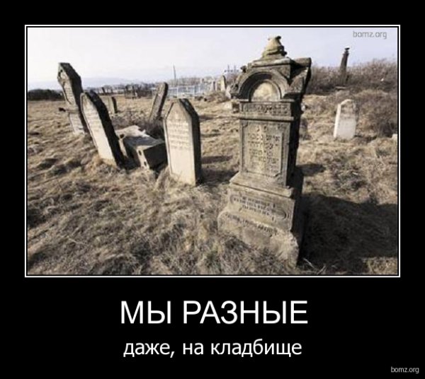 Демотиваторы про кладбище