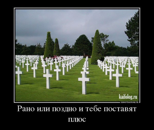 Демотиваторы про кладбище