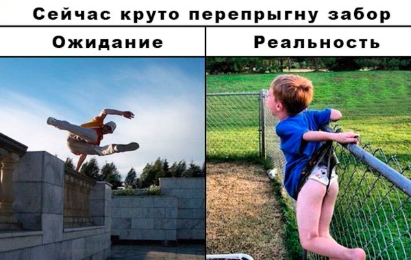 Демотиваторы ожидание и реальность