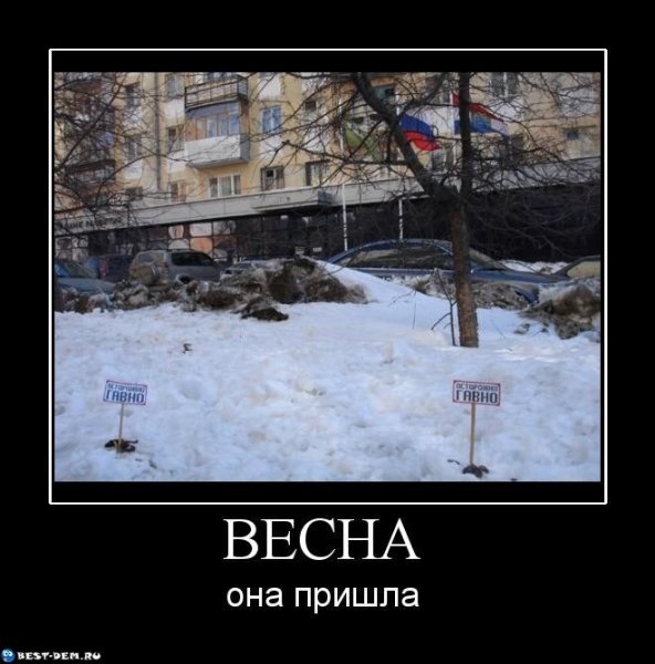 Демотиваторы про весну