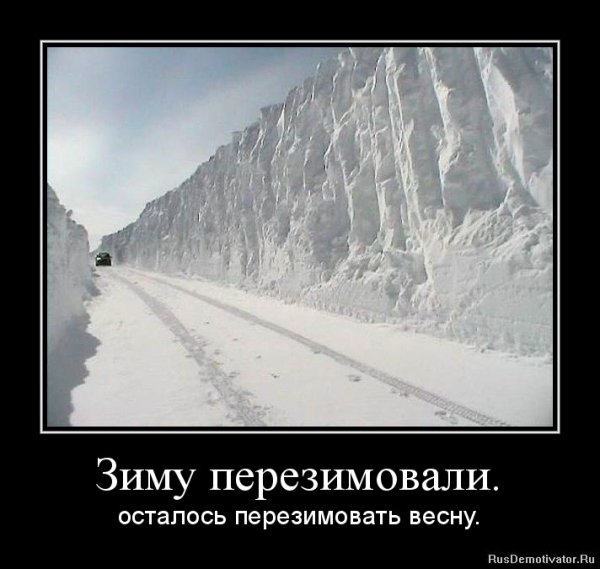 Зиму перезимовали и весну