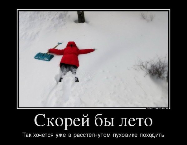 Демотиваторы про зиму
