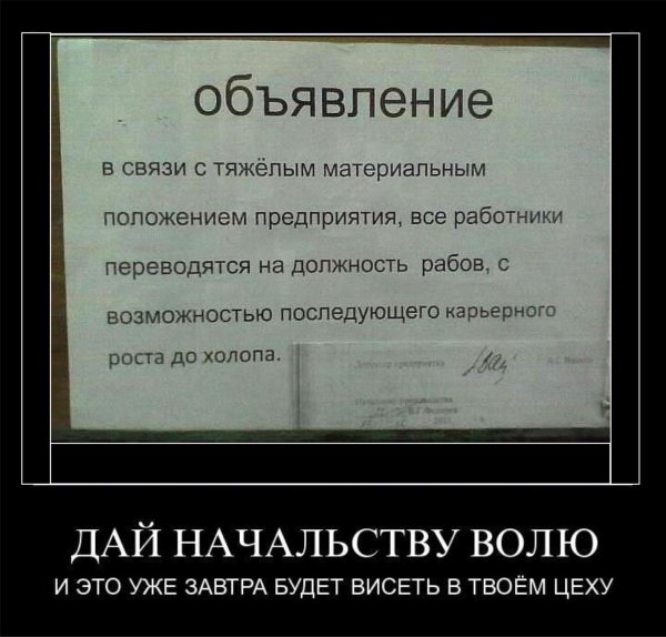 Шутки про начальство