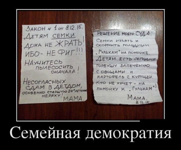 Демотиваторы про семейную жизнь смешные