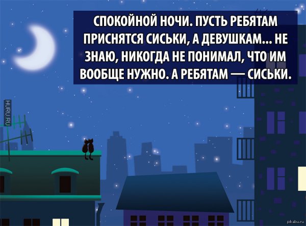 Спокойной ночи прикольные