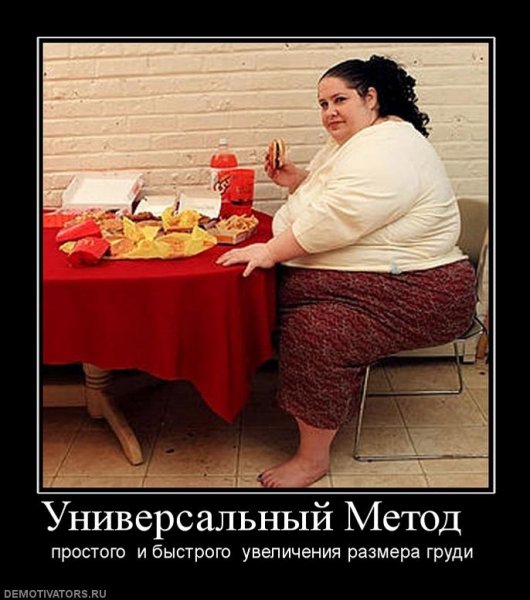 Демотиваторы про похудение смешные