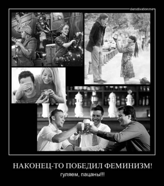 Демотиваторы про феминисток