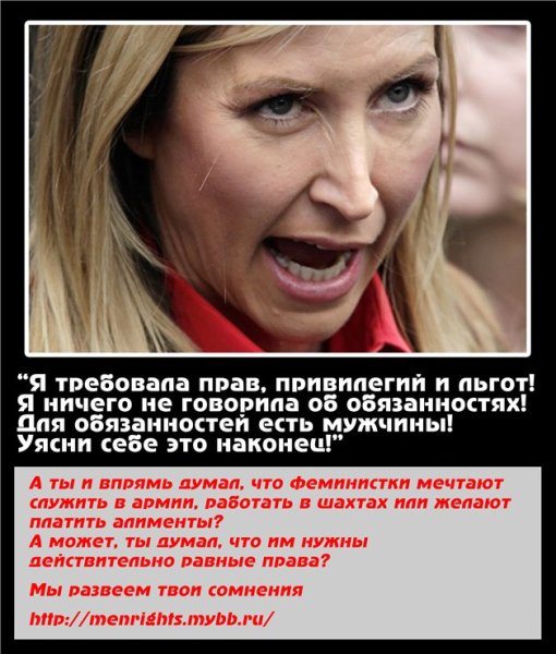 Демотиваторы про феминисток