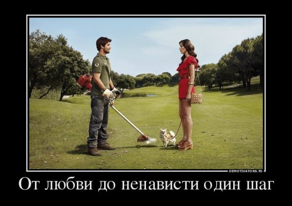 От любви до ненависти один шаг