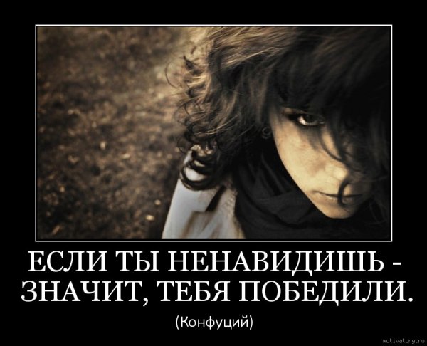 Демотиватор ненавижу