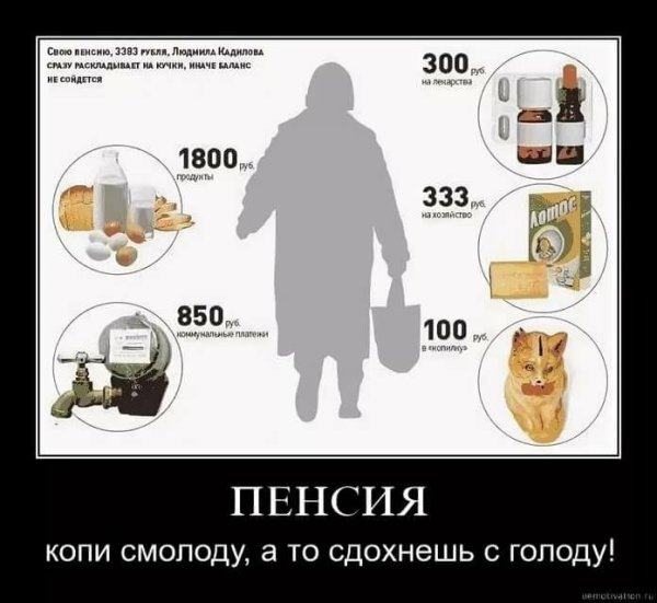 Пенсия демотиваторы