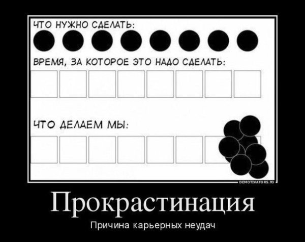 Шутки про прокрастинаторов
