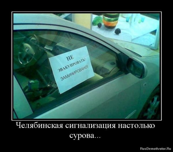Приколы про сигнализацию авто