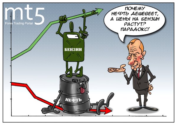 Бензин дорожает карикатура