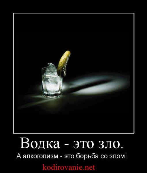 Демотиваторы про водку