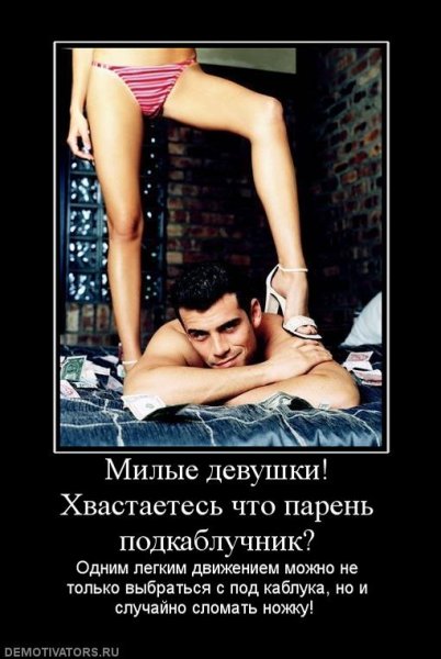 Подкаблучник демотиваторы