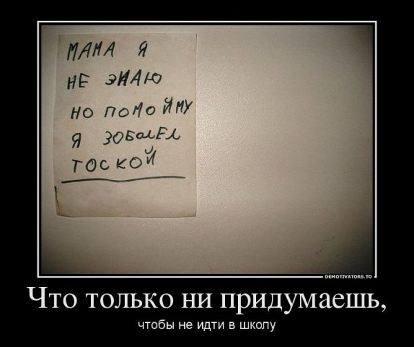 Демотиваторы про школу