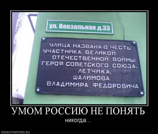 Умом Россию не понять