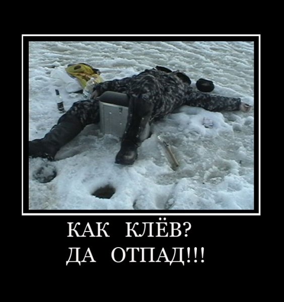 Зимняя рыбалка приколы