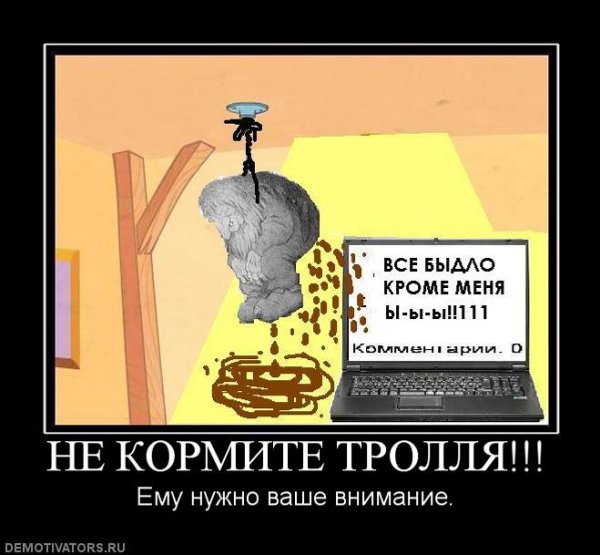 Демотиваторы про интернет троллей