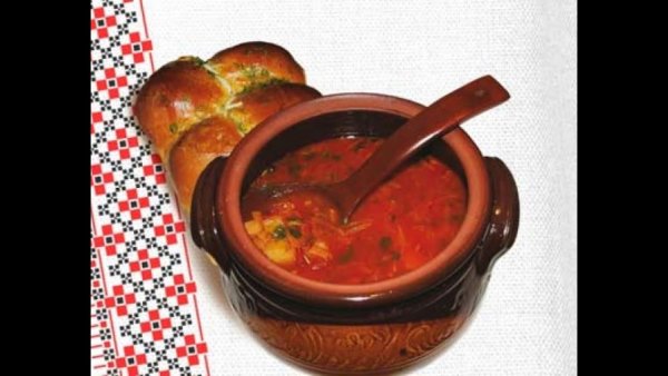 Смешную открытку с борщом