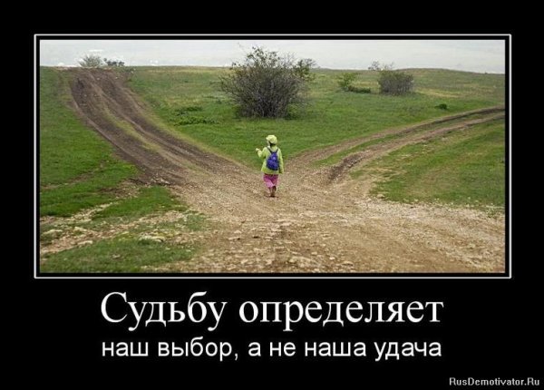 Правильный выбор в жизни