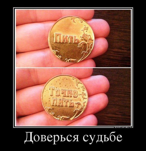Демотиватор монеты